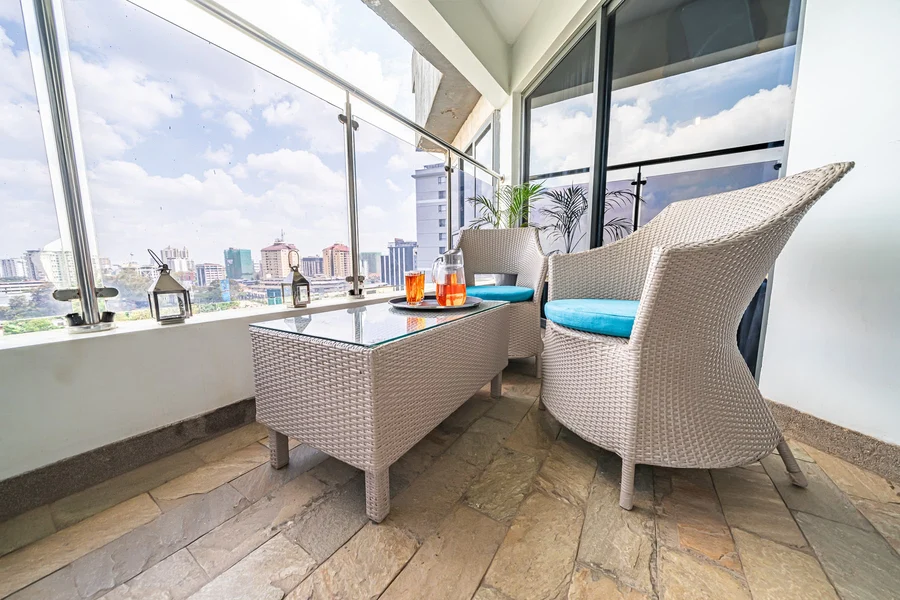 Penthouse living room — Skyline Penthouse